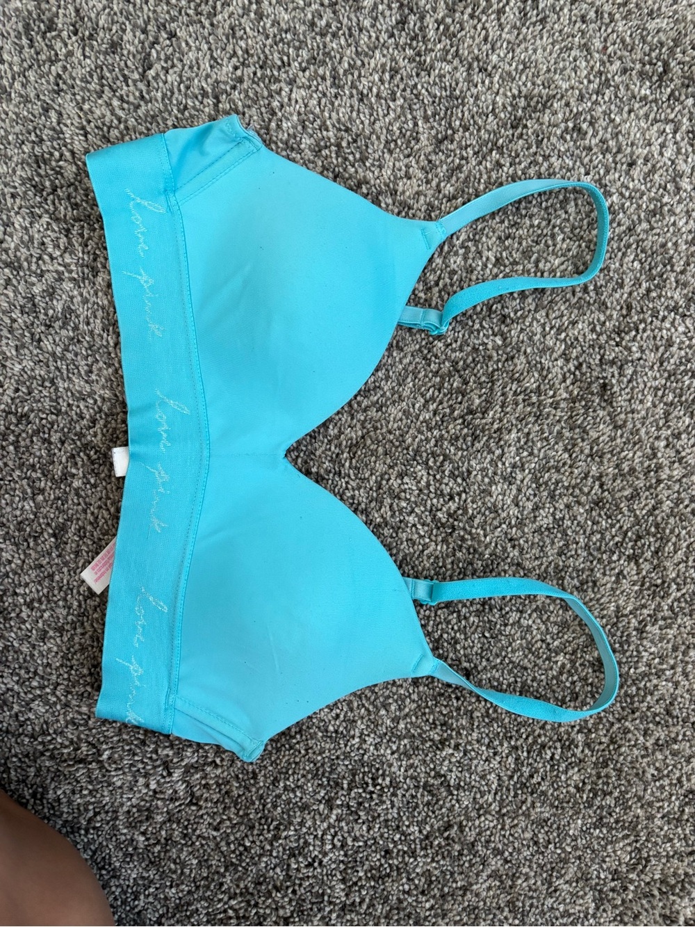 PINK Victoria's Secret Turquoise Wireless Bra